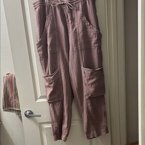 Free People Feelin’ Good Utility Pant Size xl